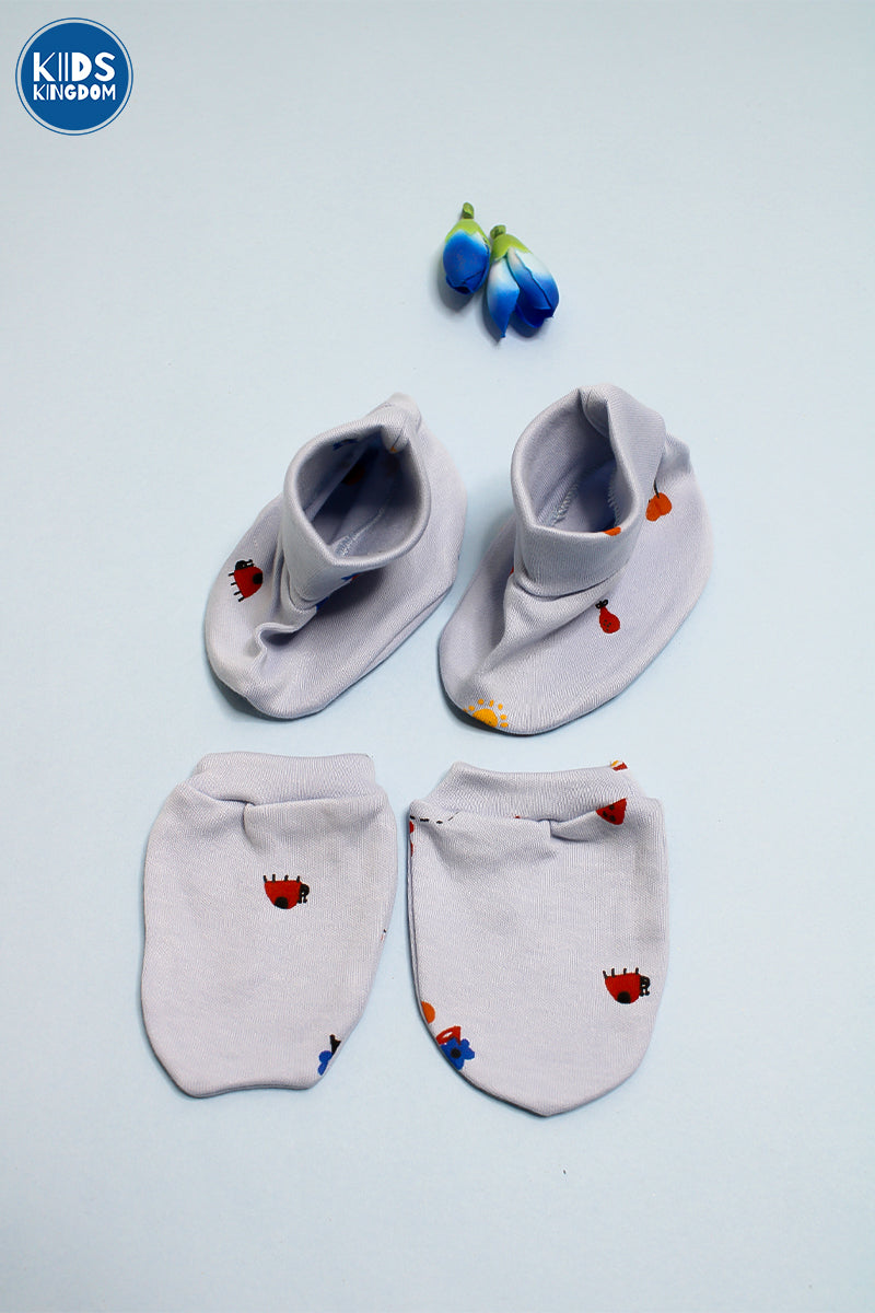 Premium Cap Mitten Booties Little Ladybug