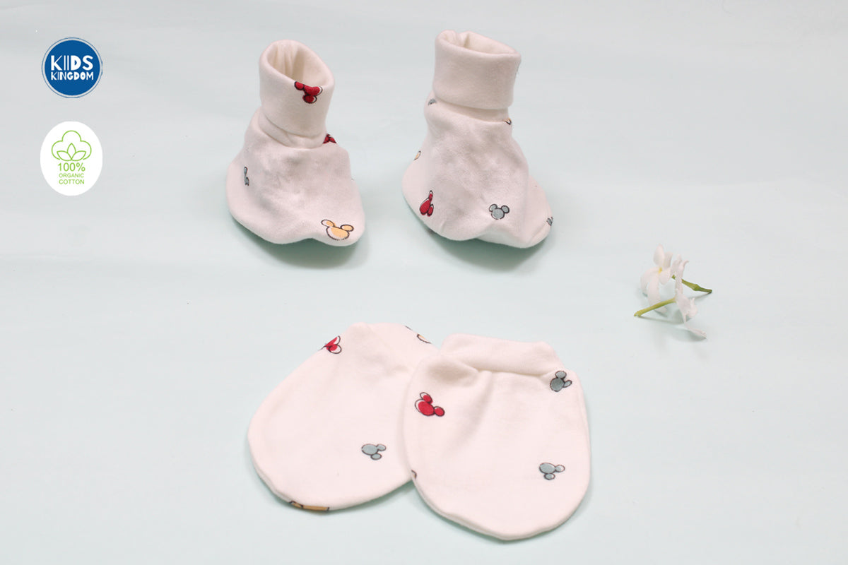 Premium Cap Mitten Booties Mickey