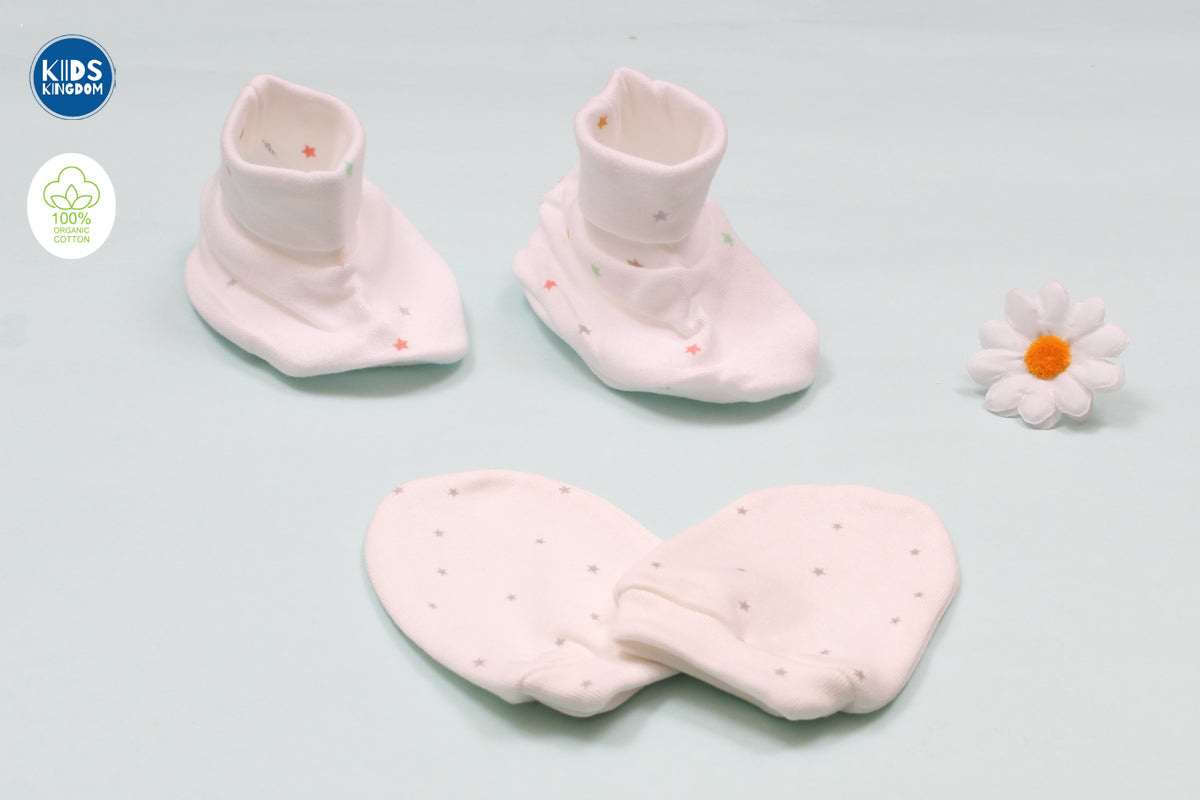 Premium Cap Mitten Booties Stars