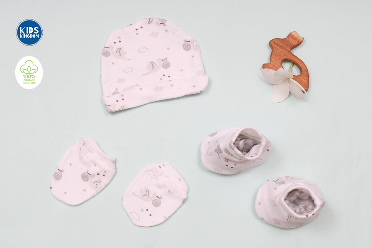 Premium Cap Mitten Booties Swan