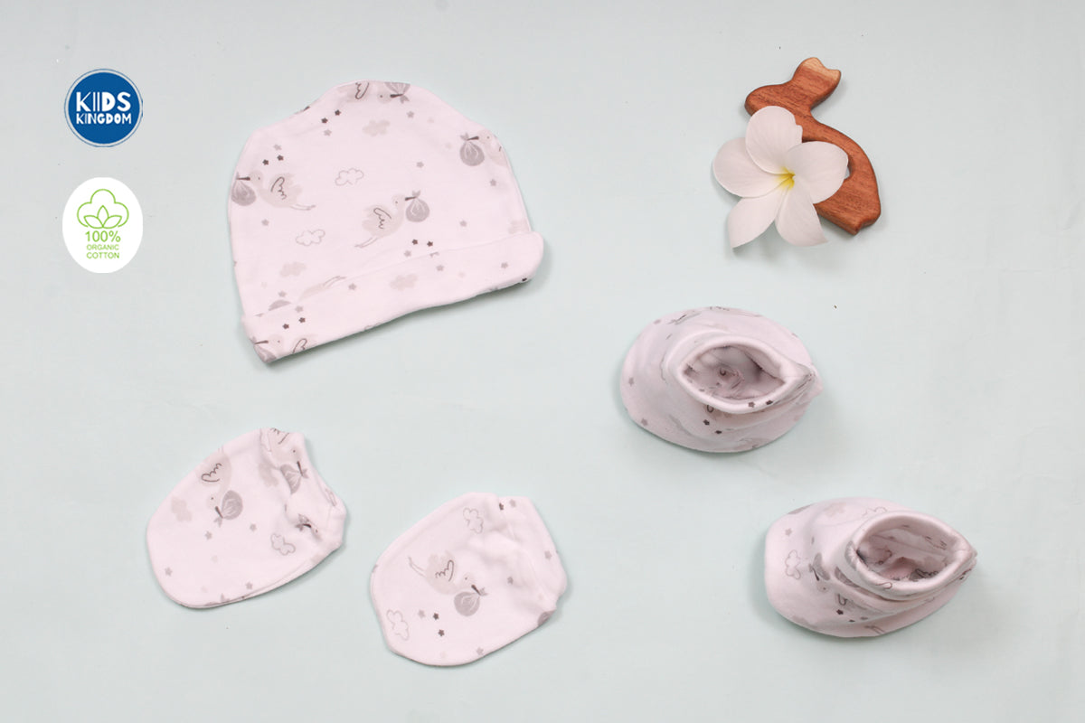 Premium Cap Mitten Booties Swan