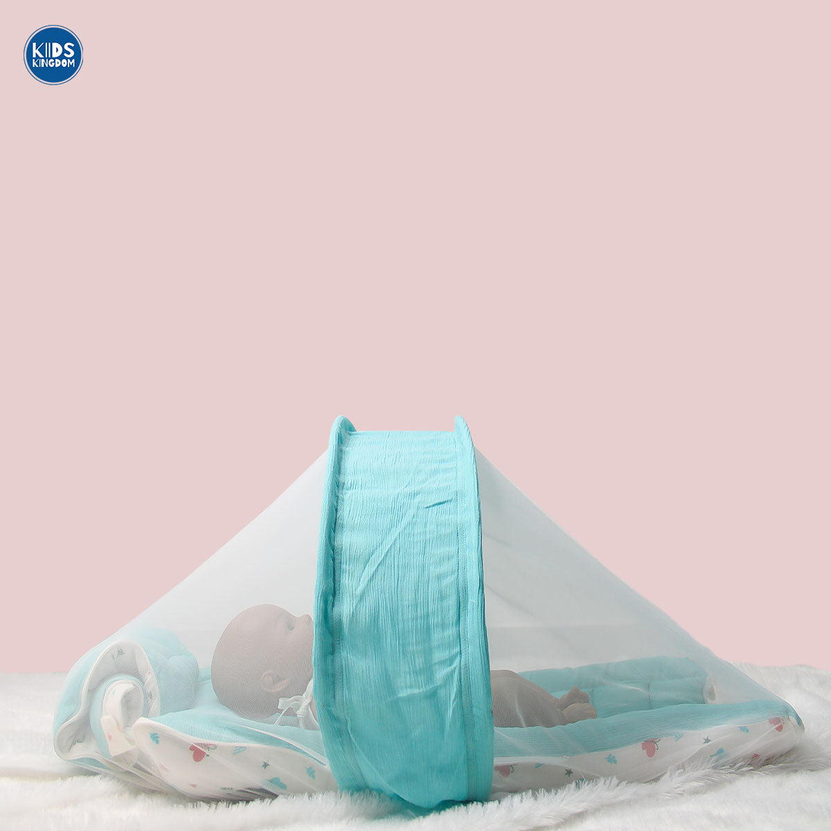 Premium Kapok Silk Cotton Baby Carry Nest Cum Net Bed - Flutter