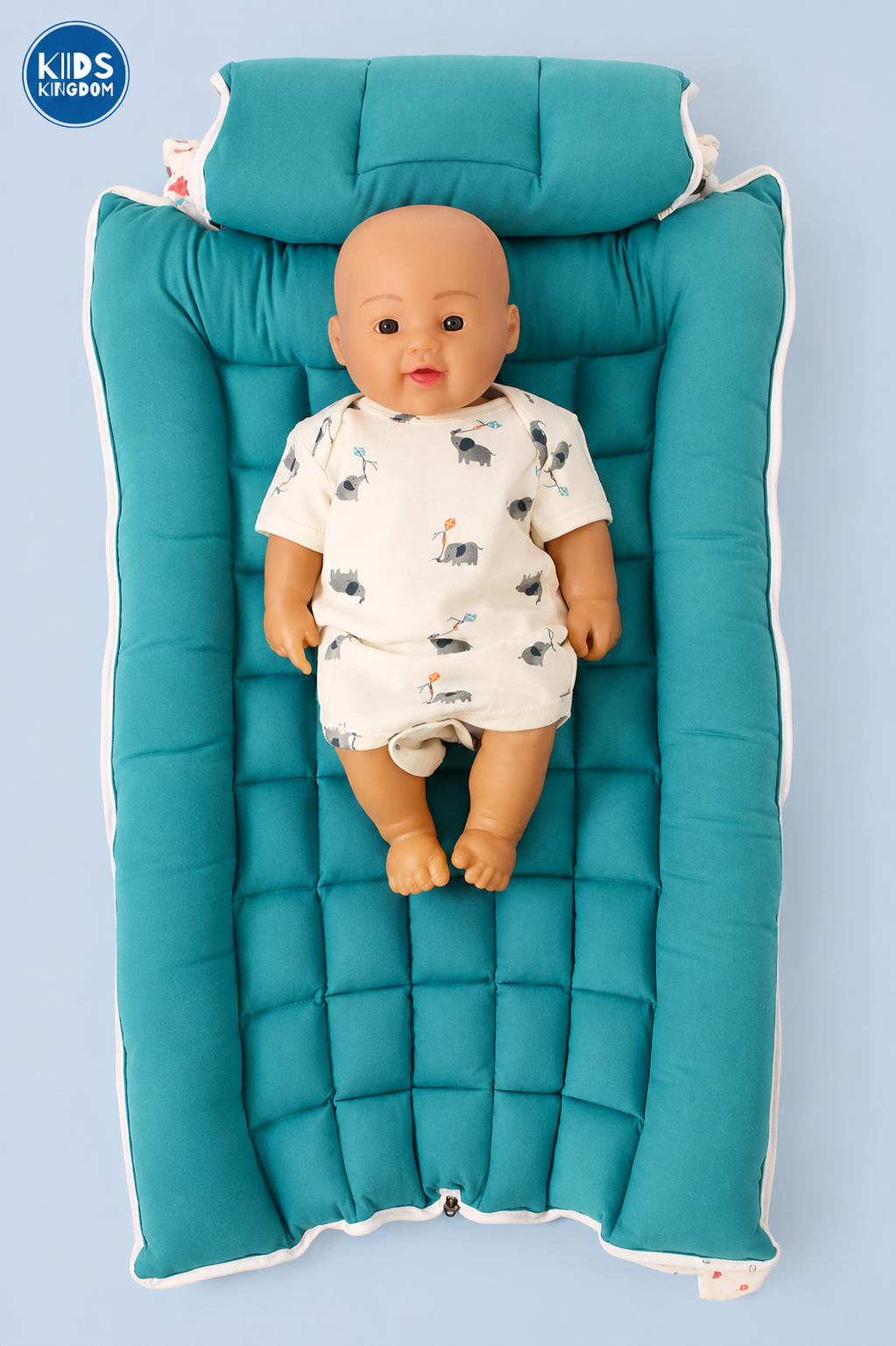 Premium Kapok Silk Cotton Baby Carry Nest Cum Net Bed - Twinkle
