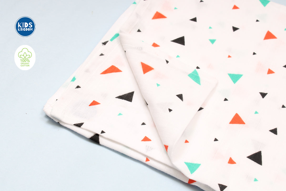 Premium Muslin Bath Towel Triangle