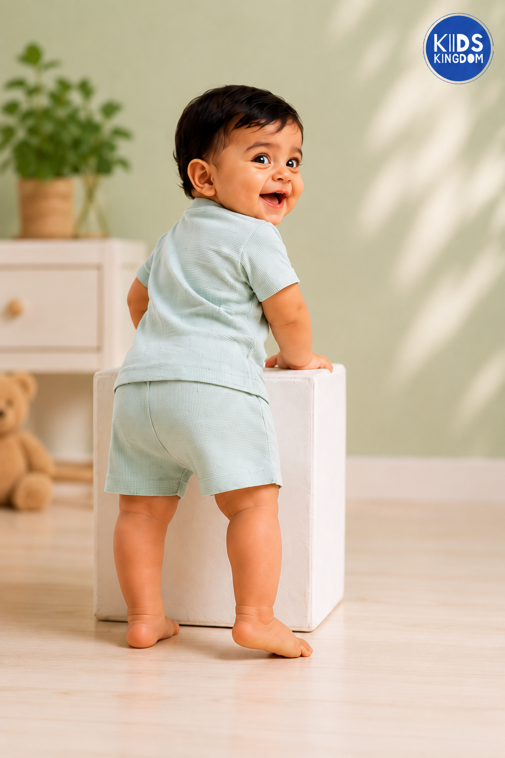 Sage Mist Waffle Cotton Co-ord Set