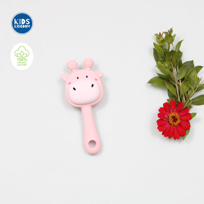 Silicone Teether Cum Rattle Giffy