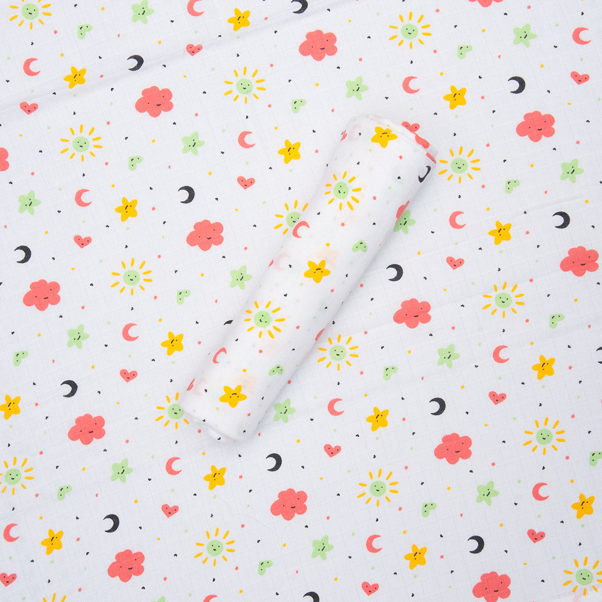 Muslin Swaddle Cloud And Star