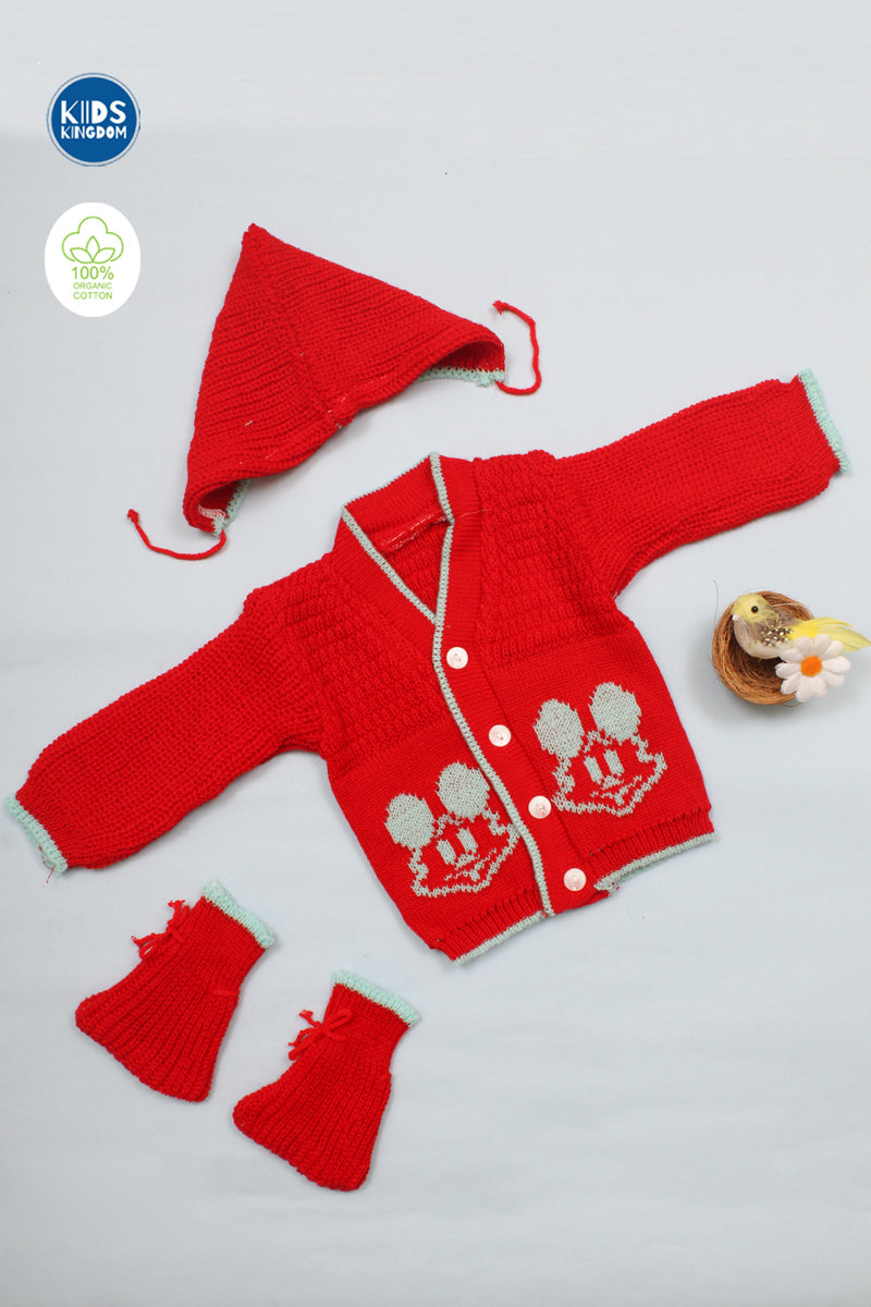 Sweater Red Mickey
