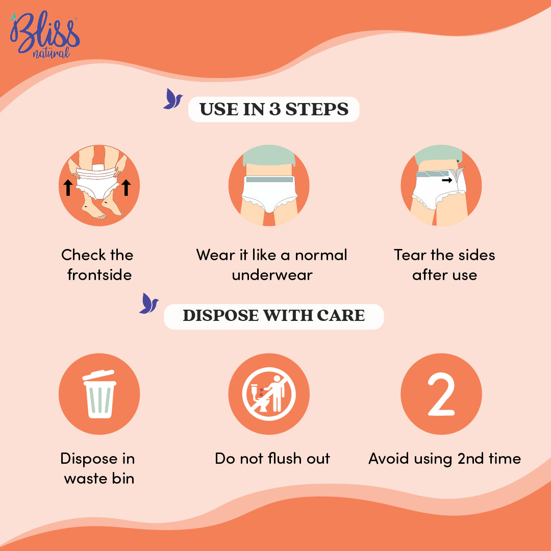 Soft Disposable Maternity Panties - Best For Heavy Flow and Postpartum Care (Pack of 10)