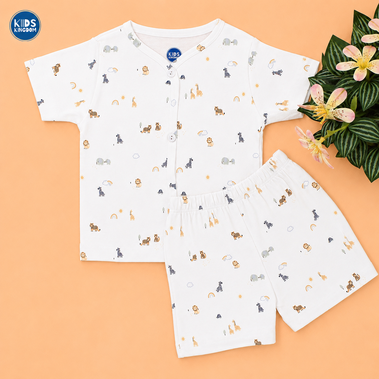 Cotton Co-ord Set Animals