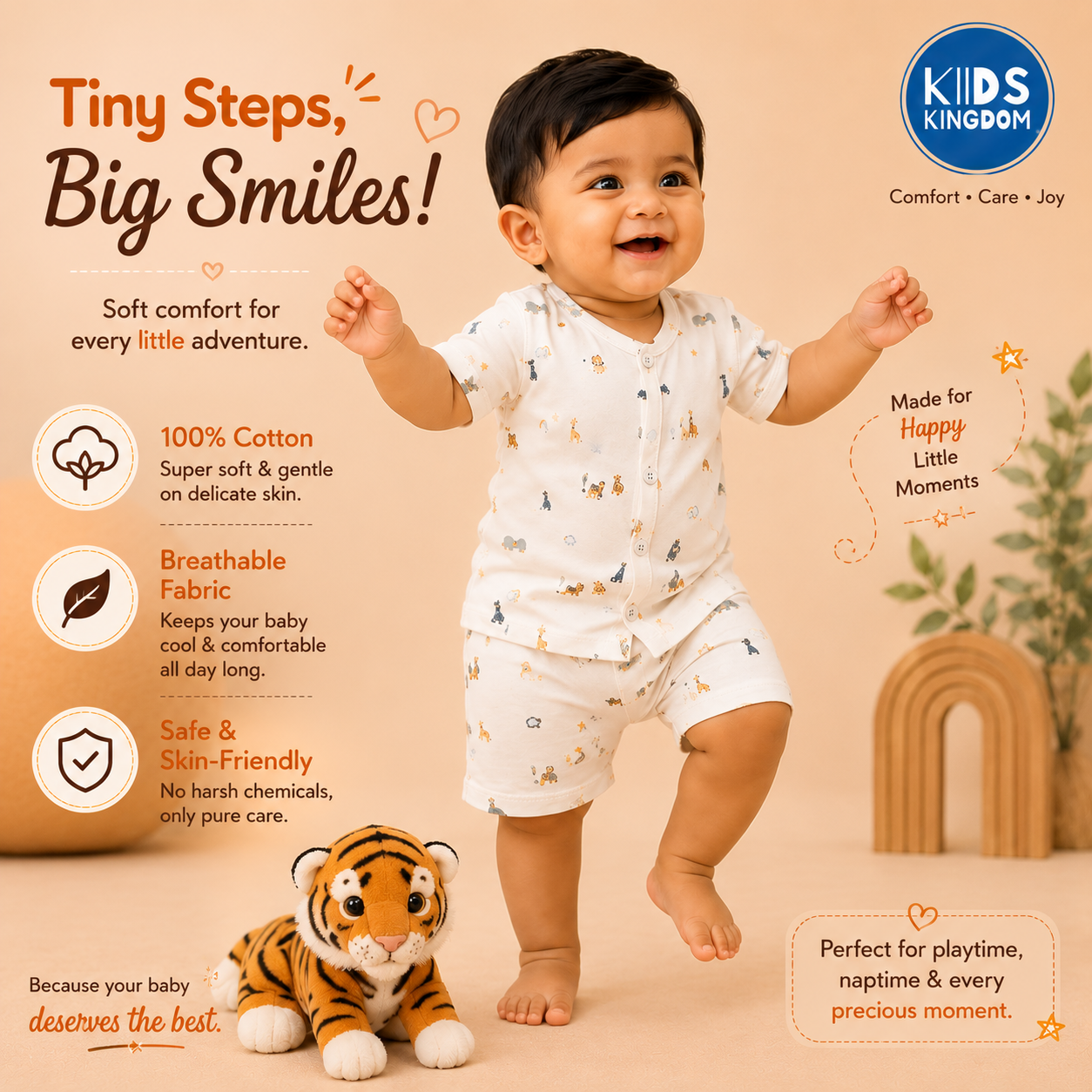 Cotton Co-ord Set Animals