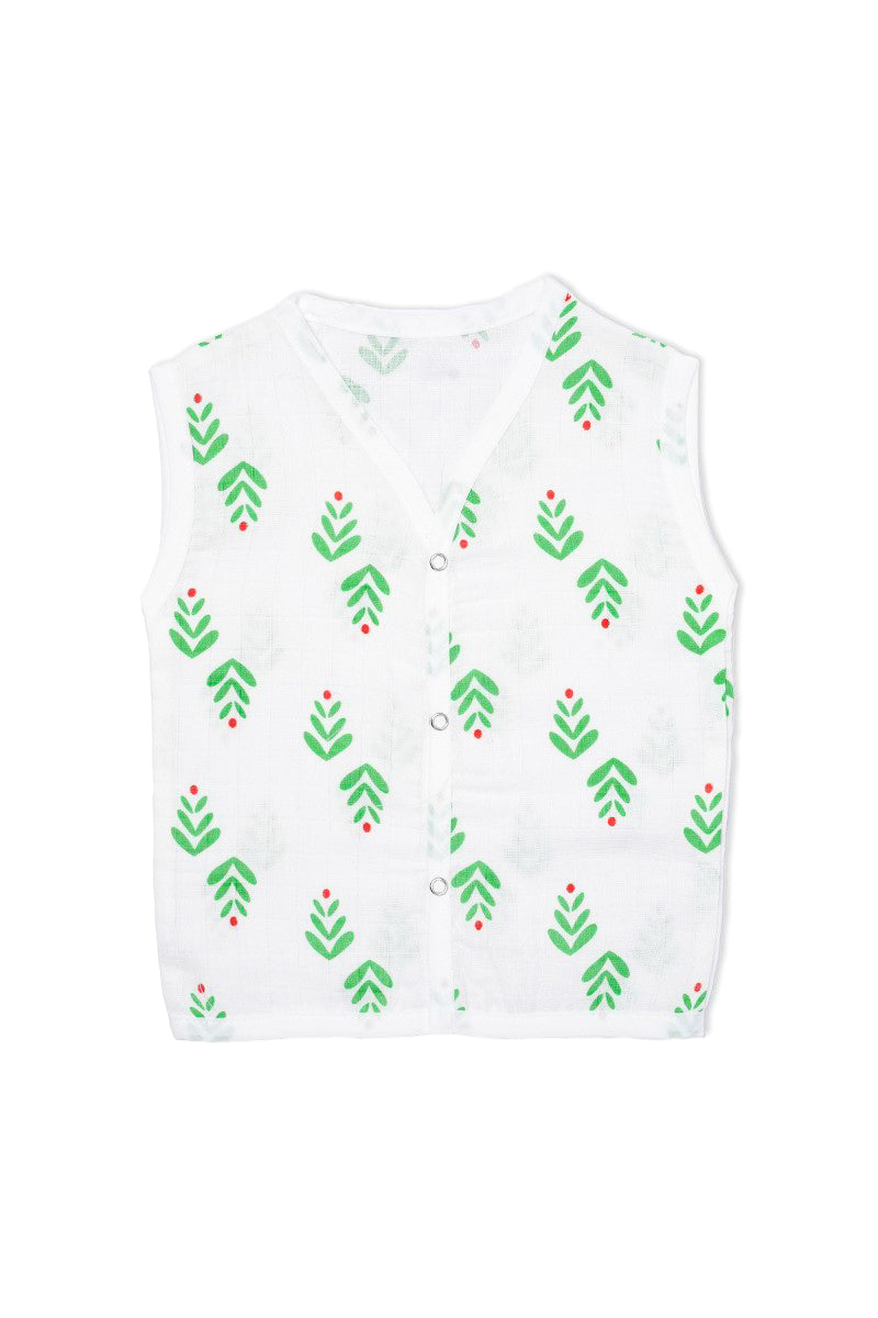 Muslin Jabla Green Leaf