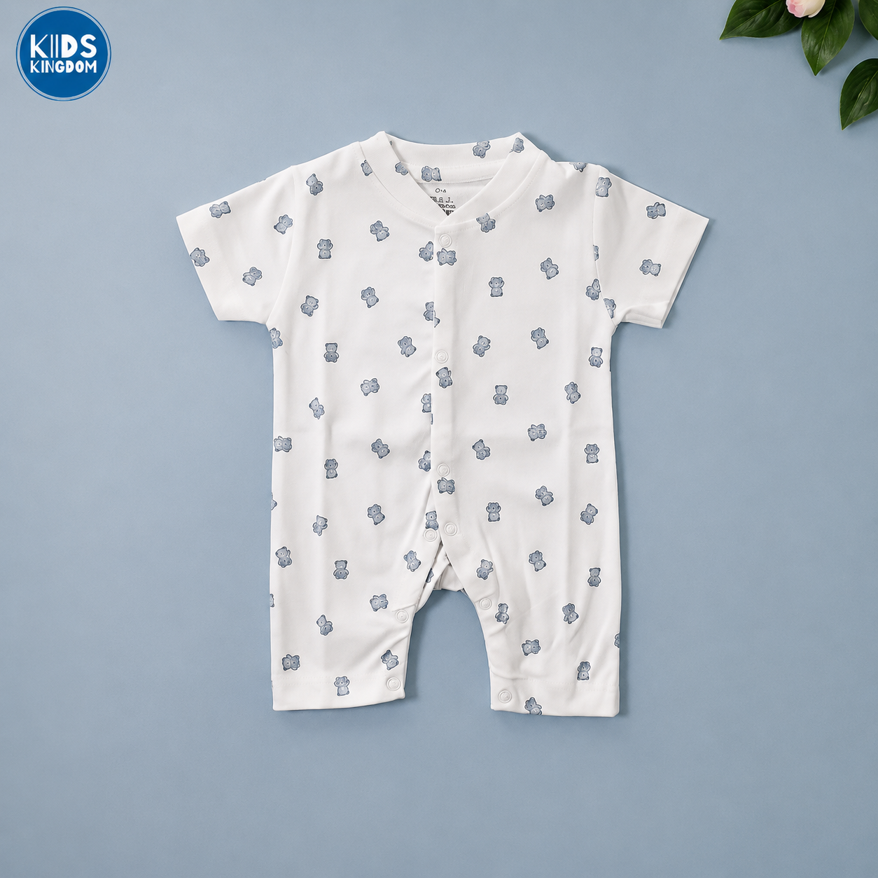 Half Romper Blue Teddy