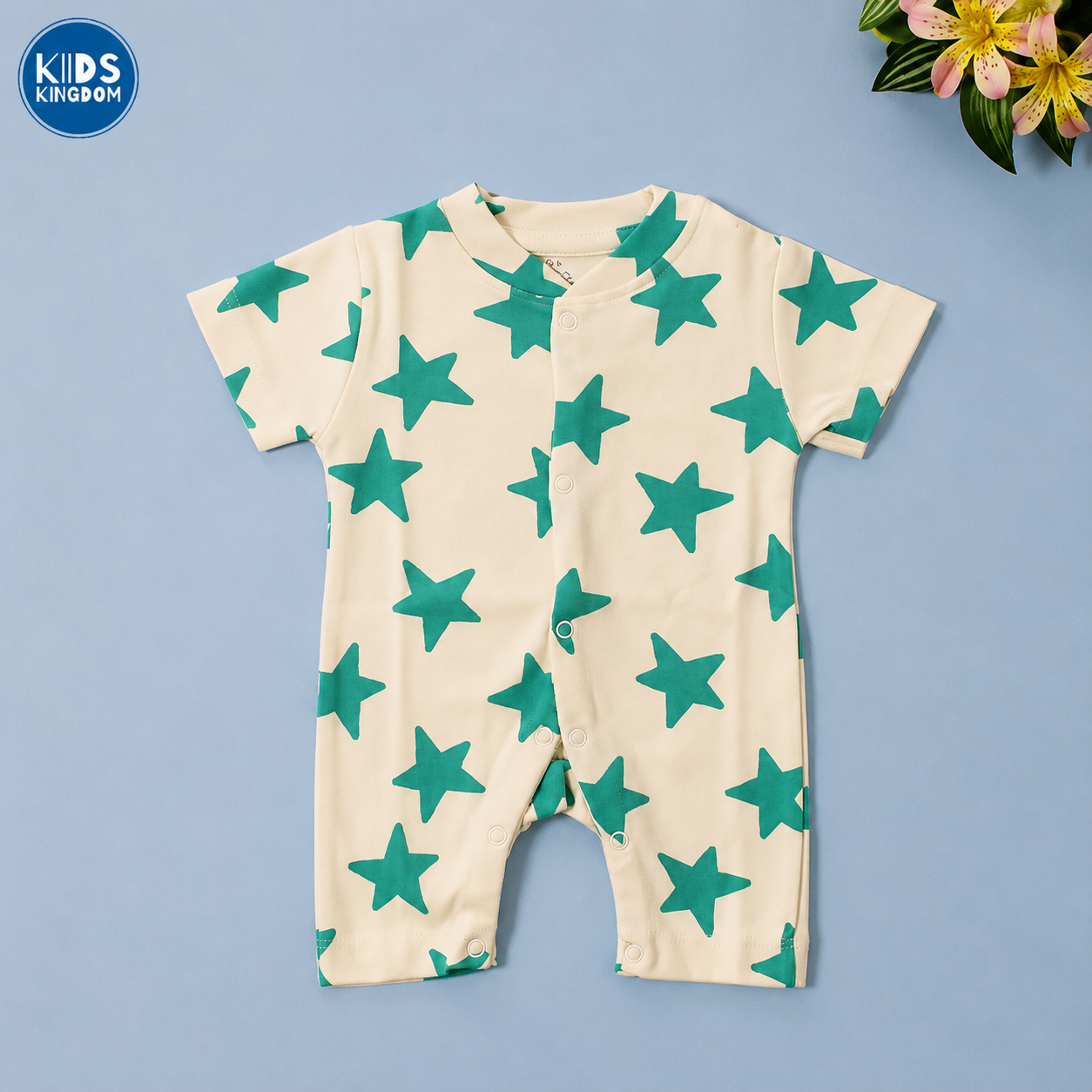 Half Romper Green Star