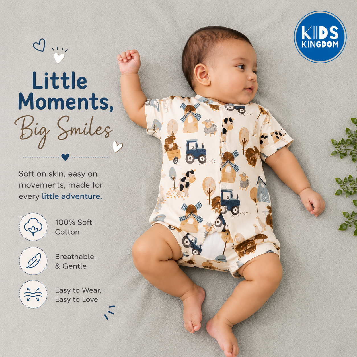 Half Romper Little Farm