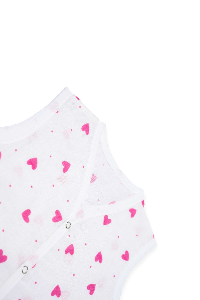 Muslin Jabla Pink Heart