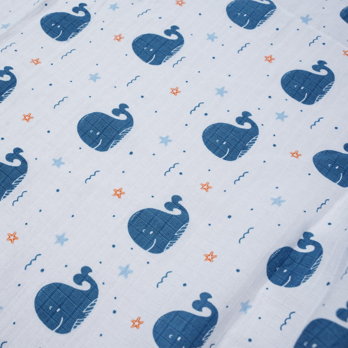 Muslin Towel 70×110 Blue Whale