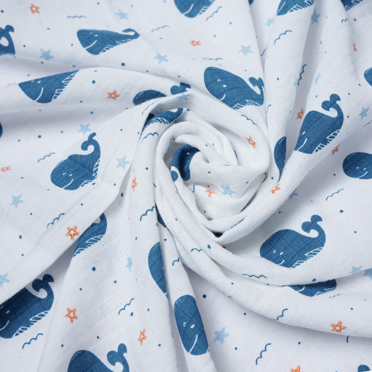 Muslin Towel 70×110 Blue Whale
