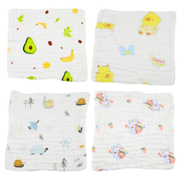 Muslin Wash Cloth Pack of 4 - 1