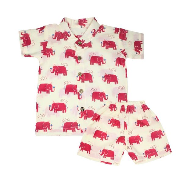 Co-ord Set Pink Elephant