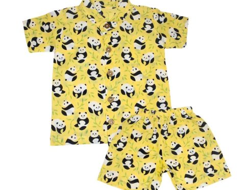 Co-ord Set Yellow Panda