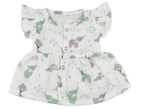 Muslin Frill Frocks Elephant