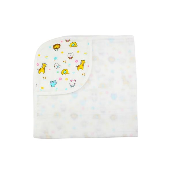 Muslin Hooded Towel 2 Layer Animals Hood