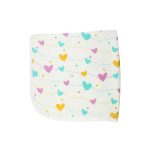 Muslin Hooded Towel 2-Layer Heart