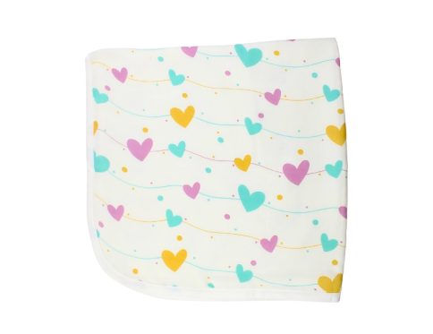 Muslin Hooded Towel 2-Layer Heart