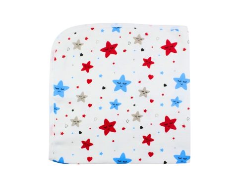 Muslin Hooded Towel 2-Layer Star