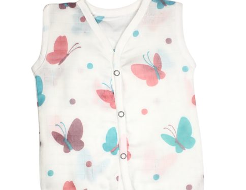 Muslin Jabla - Butterfly Print