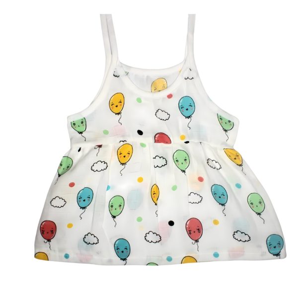 Muslin Knot Frocks - Balloon Print