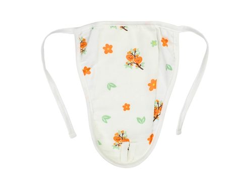 Muslin Nappy Orange Heart