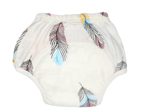 Muslin Padded Underwear - Feather Print