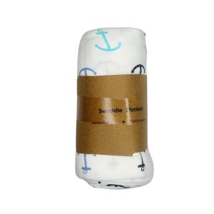 Muslin Swaddle 100x100 - Anchor Print