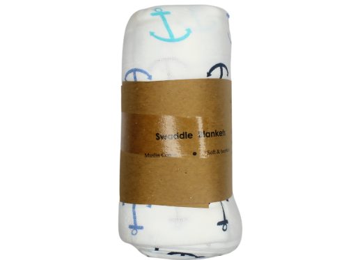 Muslin Swaddle 100x100 - Anchor Print