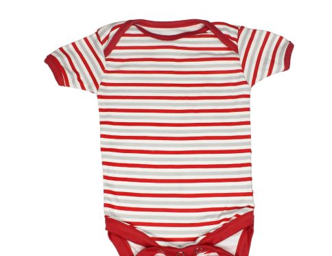 Onesies - Red Horizontal Line Print