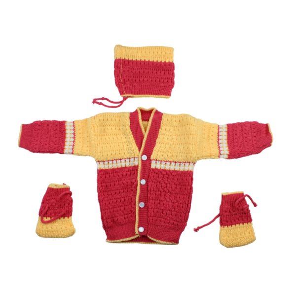 Sweater Red and Yellow Colour