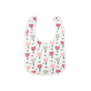 Muslin Bib Pink Balloon