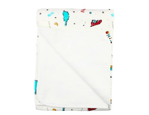 Muslin 8-Layer Blanket Dinosaur Backside