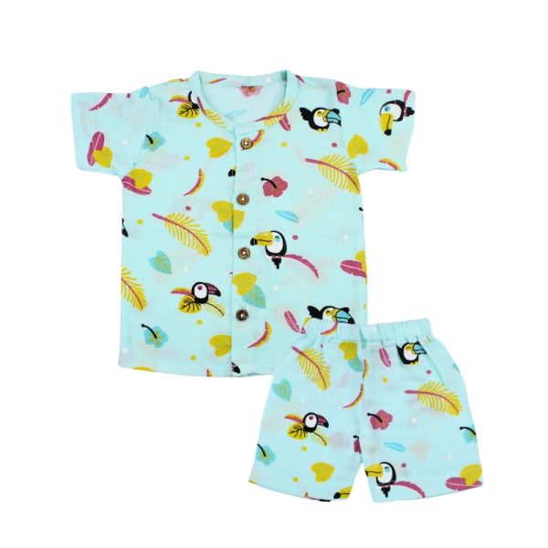 Muslin Co-ord Set Bird