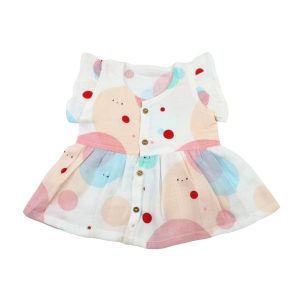 Muslin Frock Large Circles