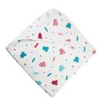 Muslin Hooded Receiving 8-Layer Blanket Pink and Blue Baby DressMuslin Hooded Receiving 8-Layer Blanket Pink and Blue Baby Dress