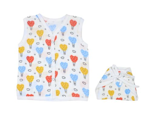 Muslin Jabla Nappy Set Colour Air Balloon