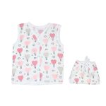 Muslin Jabla Nappy Set Pink Air Balloon