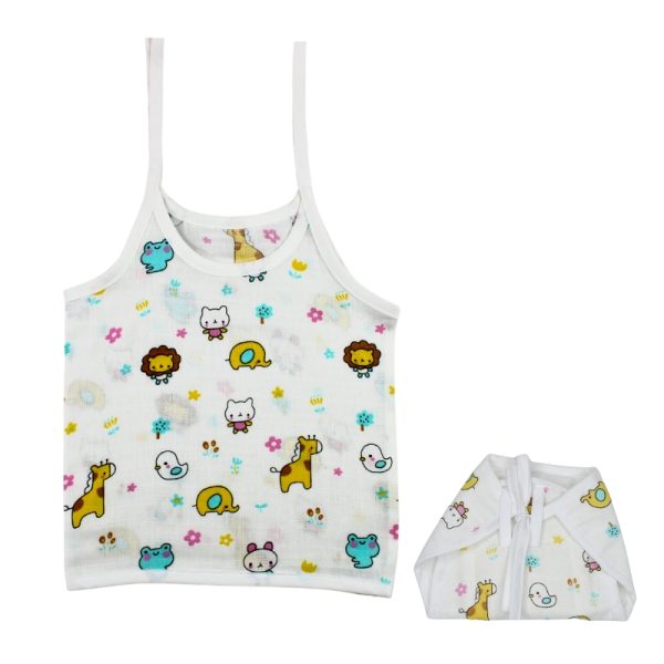 Muslin Knot Jabla Nappy Set Animals