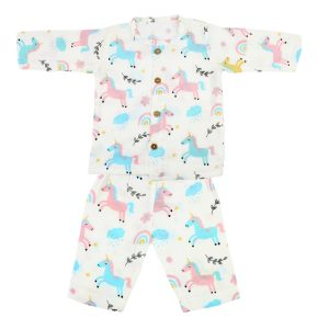 Muslin Night Suits Unicorn