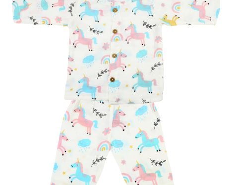 Muslin Night Suits Unicorn