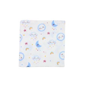 Muslin Swaddle Cloud, Moon and Star