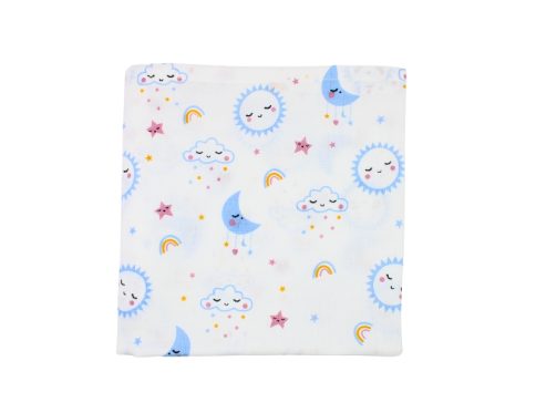 Muslin Swaddle Cloud, Moon and Star